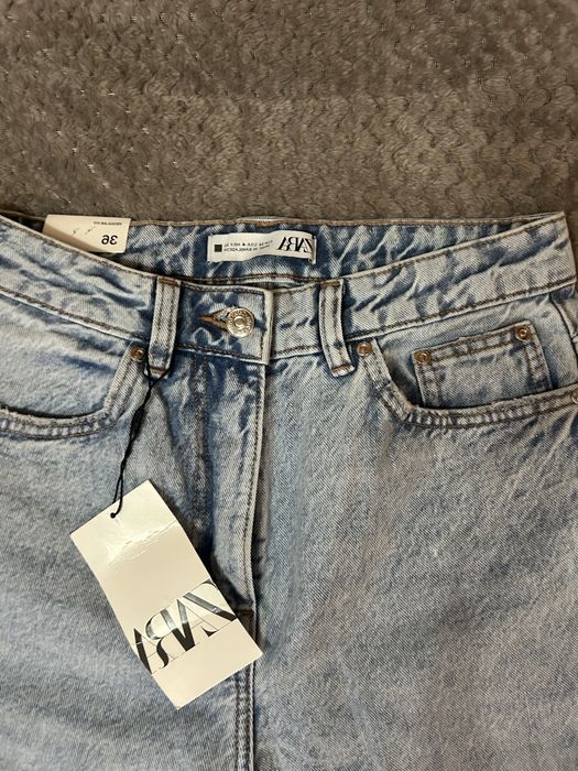 Blugi zara cu talie inalta!