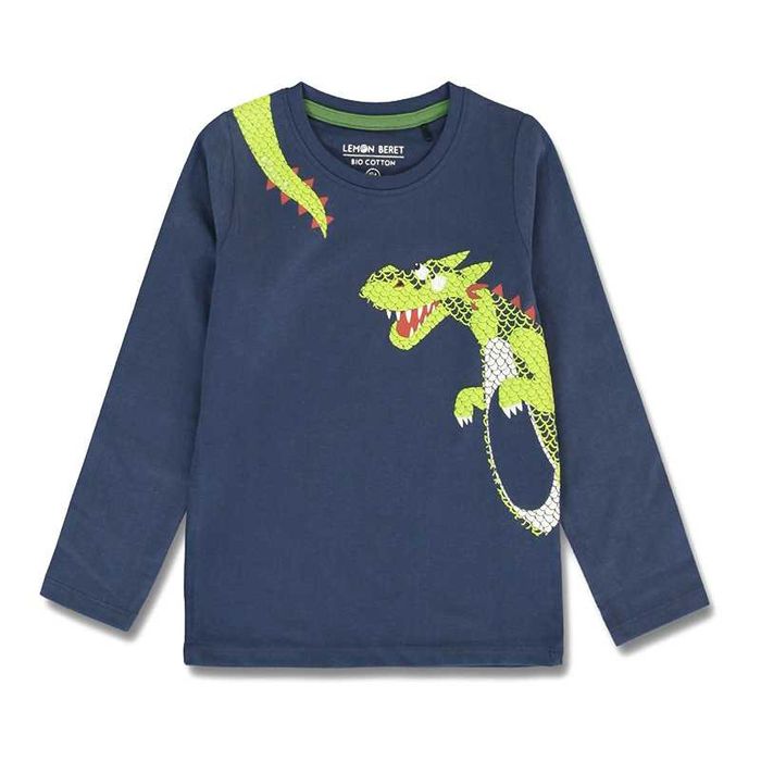 Bluza cu maneca lunga, noua, din bumbac, ptr. baieti de la 3 la 10 ani