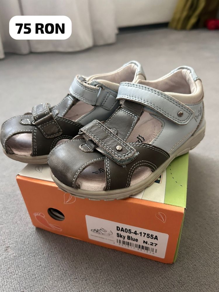 Sandale piele baiat Geox, DDstep, KicKers