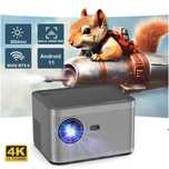 Videoproiector LED 4K,Android 11,Wi-Fi 6,32G, 580 ansi Nou