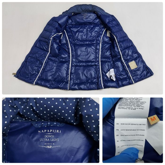 Vestă Napapijri Geographic Ultralight puf de rață, mărime M, albastră