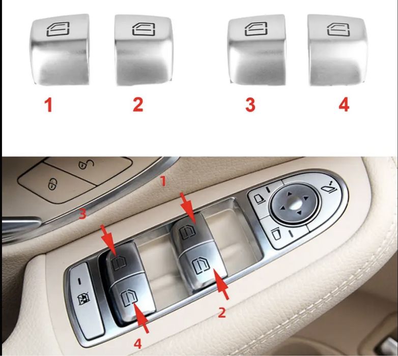 Consola/Butoane deschidere geamuri/portbagaj Mercedes Livrare 10 lei