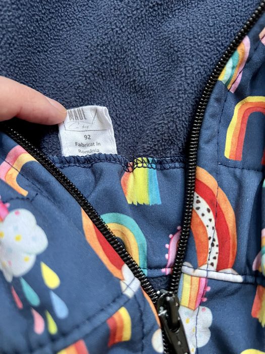 Salopeta softshel cu gluga (marimea 92)