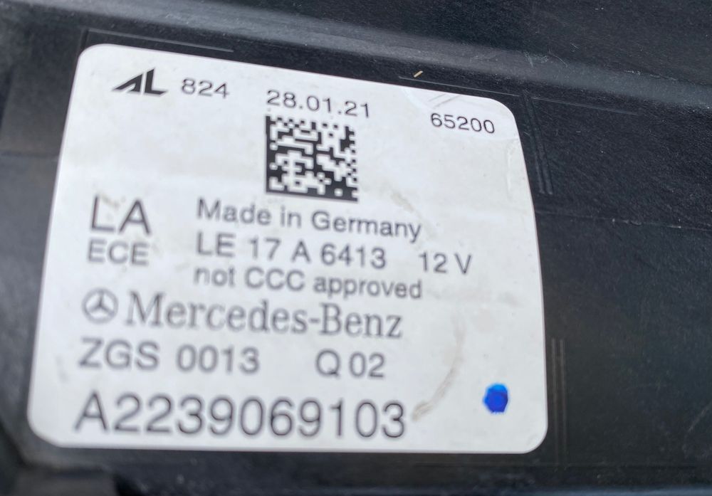 Фарове far DIGITAL LIGHT фар за Мерцедес S223 Mercedes S-класа W223