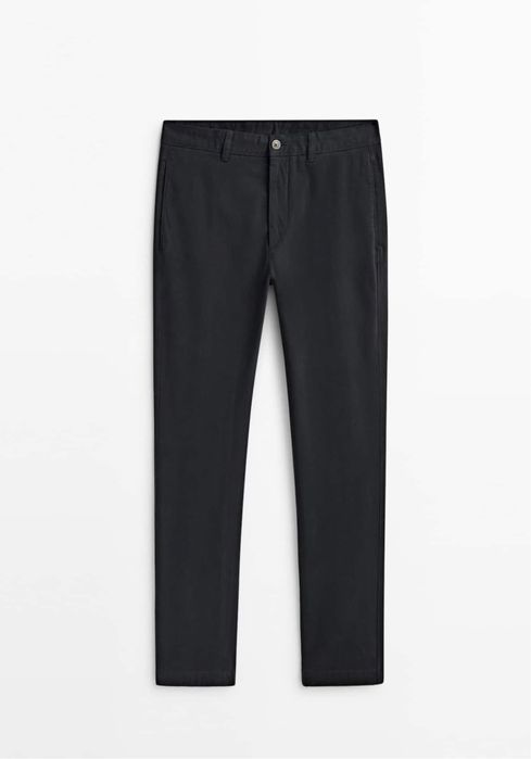Pantaloni chino Massimo Dutti, bleumarin
