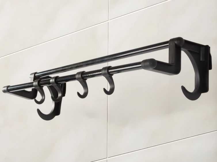 Закачалка за баня за кърпи 5в1 - без пробиване