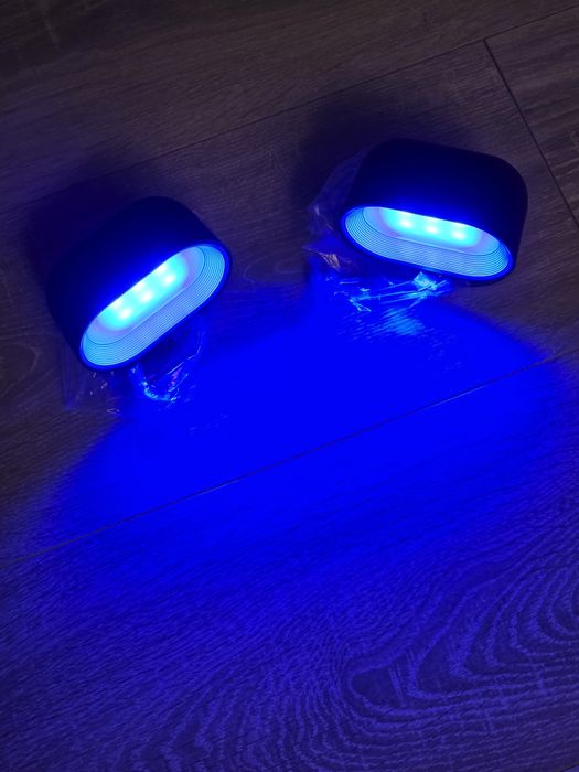 Set 2 aplice LED Amouhom B02 Black – control tactil & telecomandă