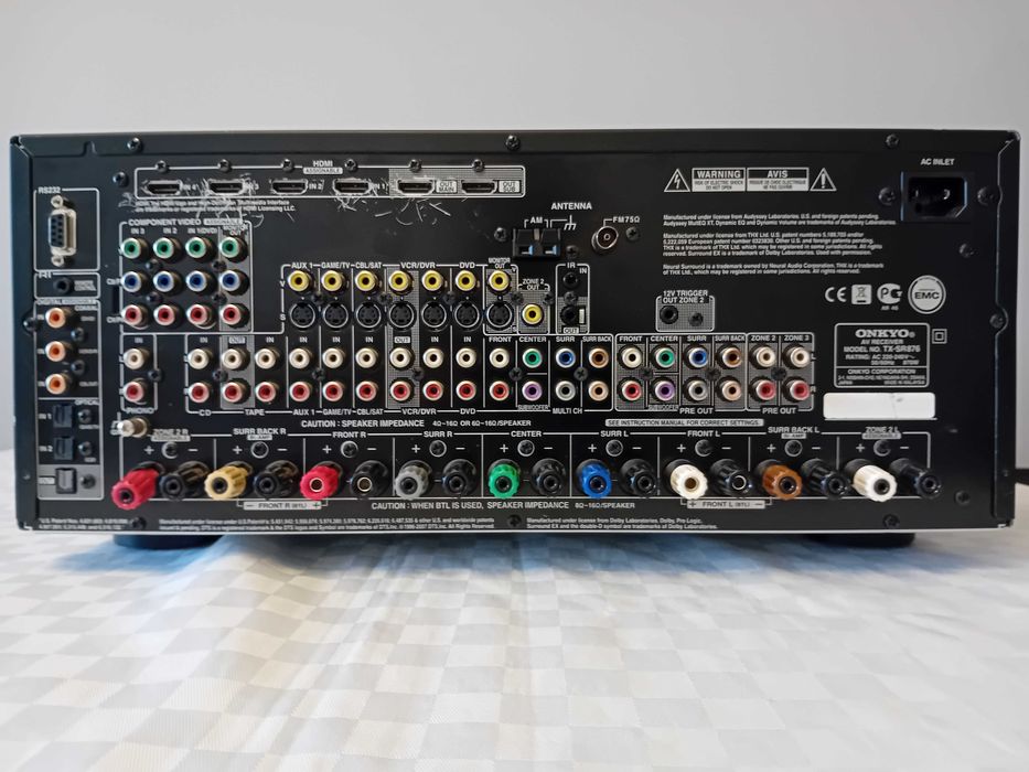 AVR Onkyo TX-SR876 monstru audio și video, putere reală