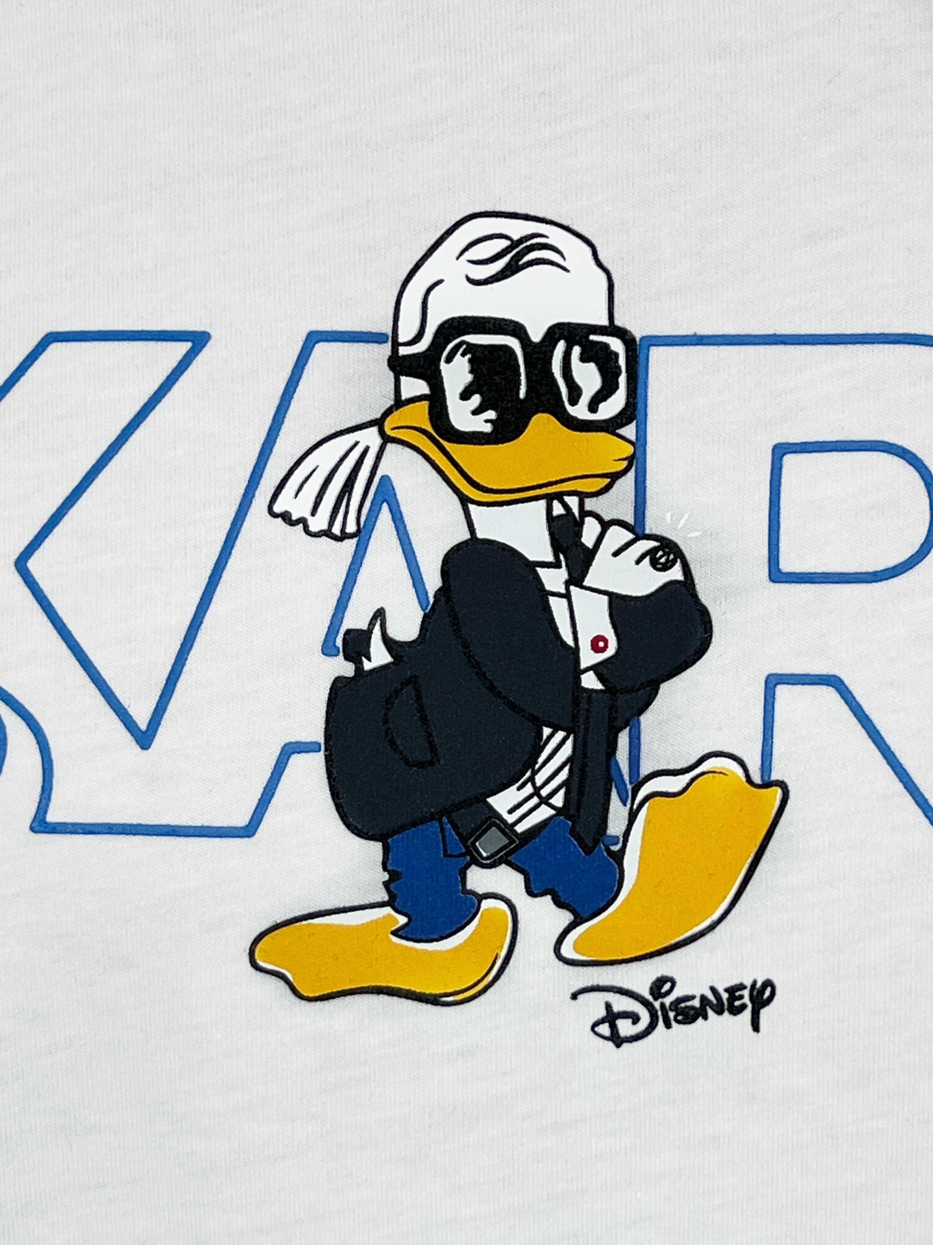 Karl Lagerfeld UNISEX бяла тениска Disney Donald Duck - S L