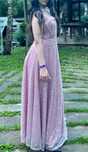 Rochie de ocazie, roz cu paiete