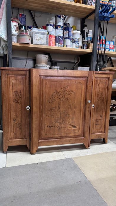 Тумба деревянная, после реставрации