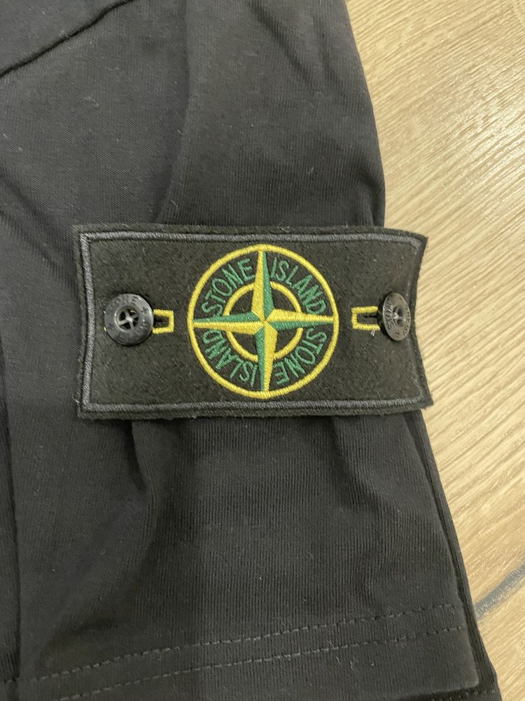 Tricou Negru Stone Island Badge