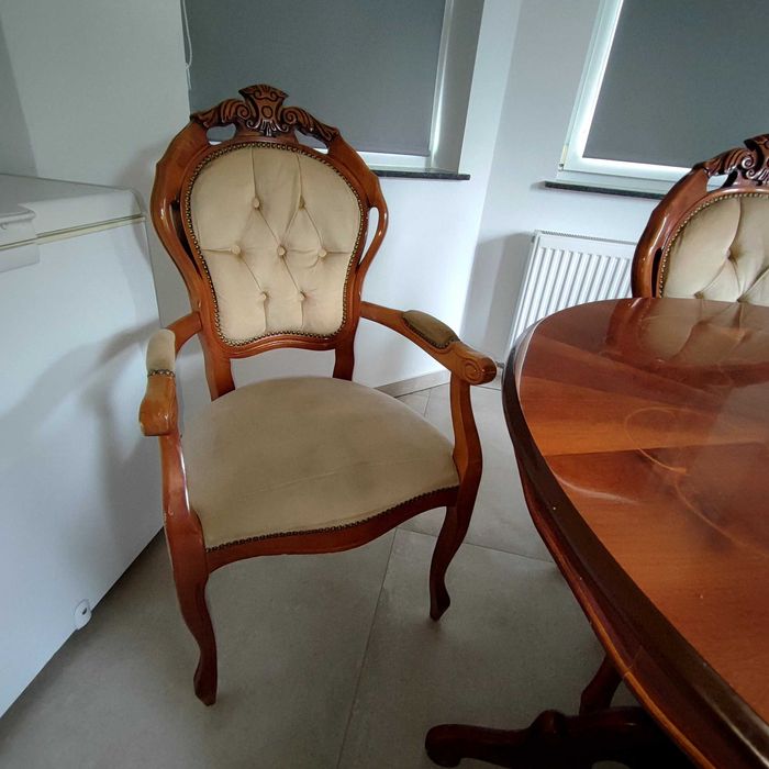 Masa si scaune englezesti, vintage