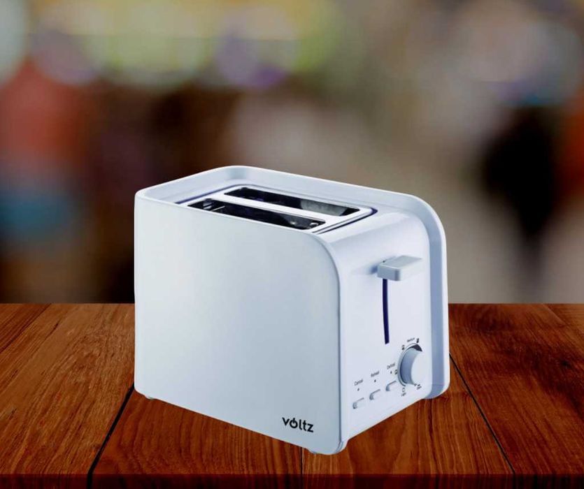 Тостер за хляб Voltz V51440E, 750W, 2 филийки, Бял
