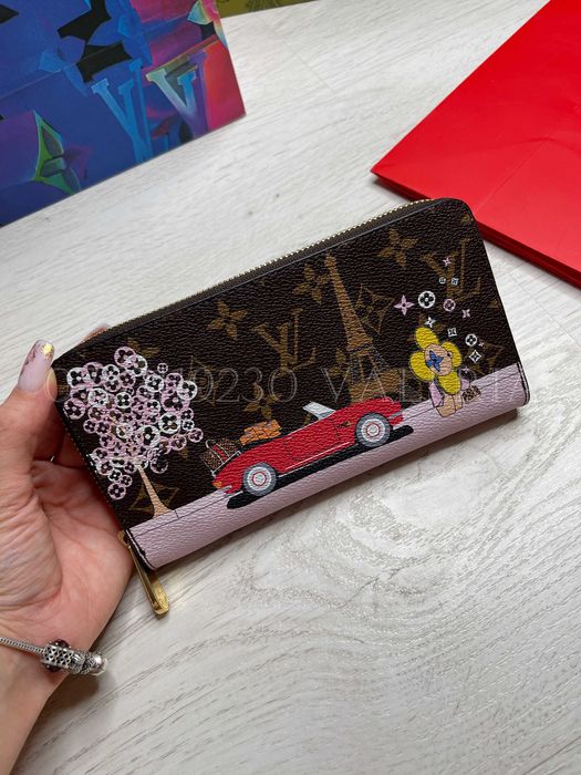 Portofel Louis Vuitton - Zippy imprimeu masina