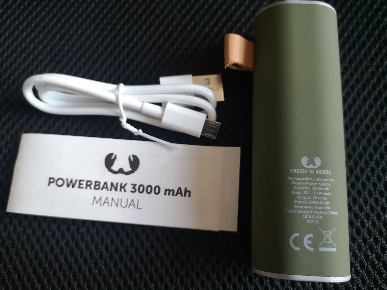Външна батерия FRESH N REBEL Powerbank, 3000 MAH