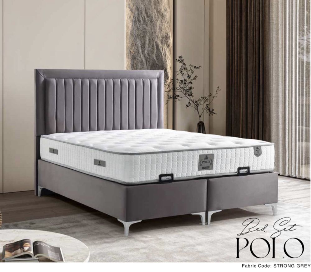 Тапицирана спалня Polo Bed - Strong Grey