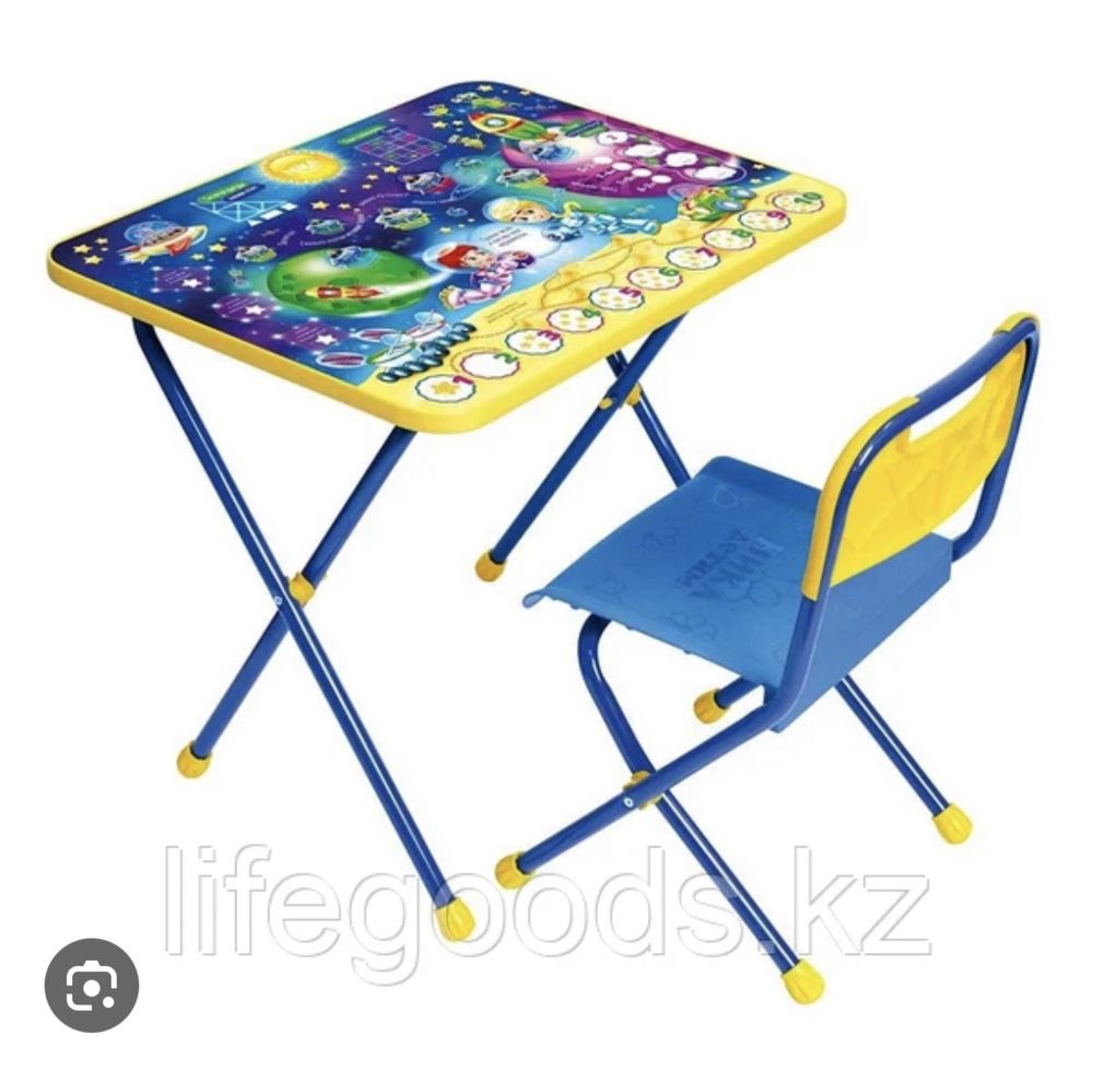 Детский набор: стол+стульчик(складные)
