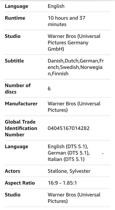 Чисто нови блу рей колекции Rocky 1-6, Robert Langdon -3 movie и Termi