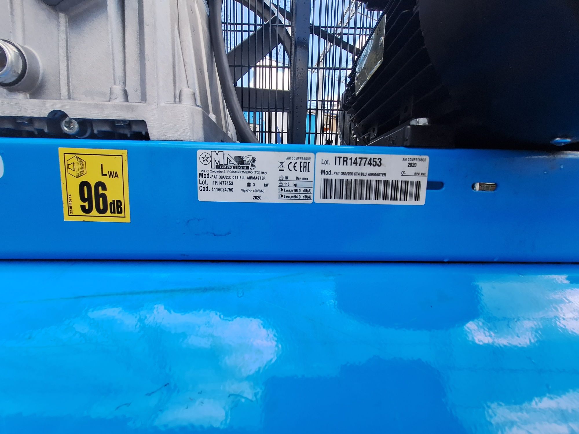 Compresor 380v , 200 l, Airmaster