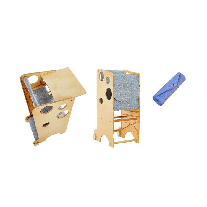 Turn învățare Montessori XL (pentru doi copii) Leea's Toys + accesorii
