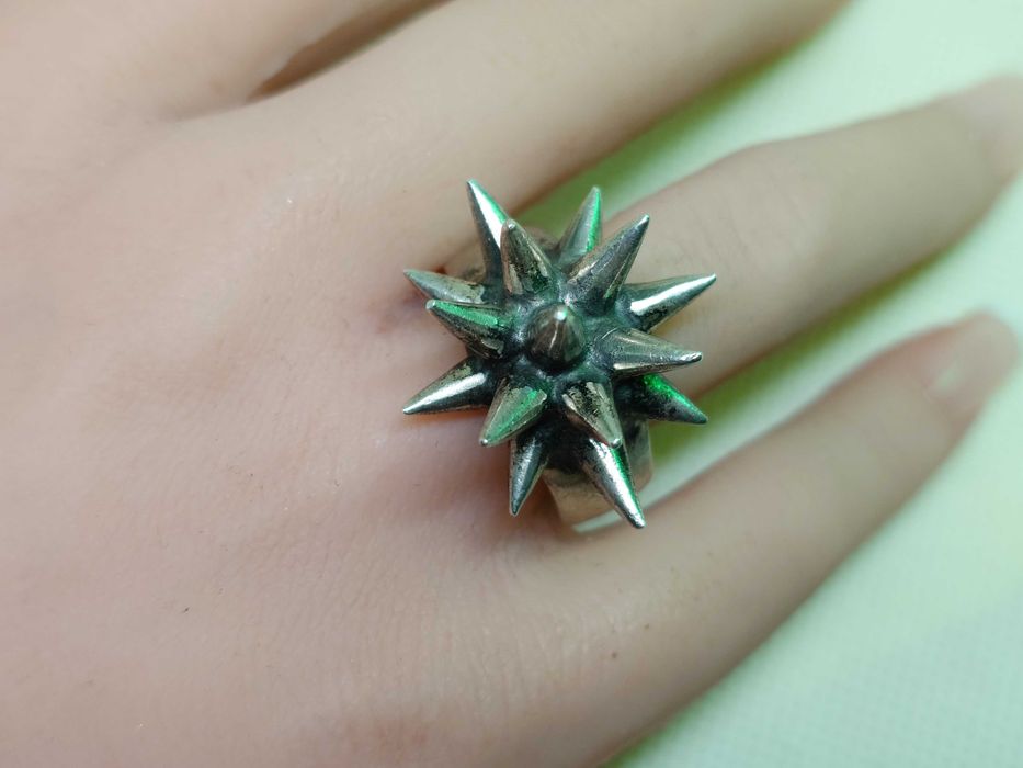 Inel punk cu țepi din argint 925 — Londra (2003)