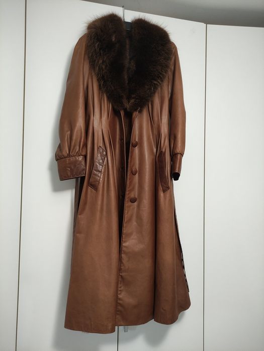 Haina piele blana naturala Lux ZILLI