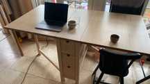 Masa pliabila din lemn masiv de mesteacan NORDEN - IKEA
