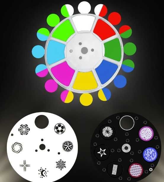 Movinghead Spot 160W LED cu ring light RGB (disco dj nunti evneimente)