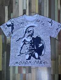Тениска Цял Принт The 300 spartans Произведена в Гърция размер М