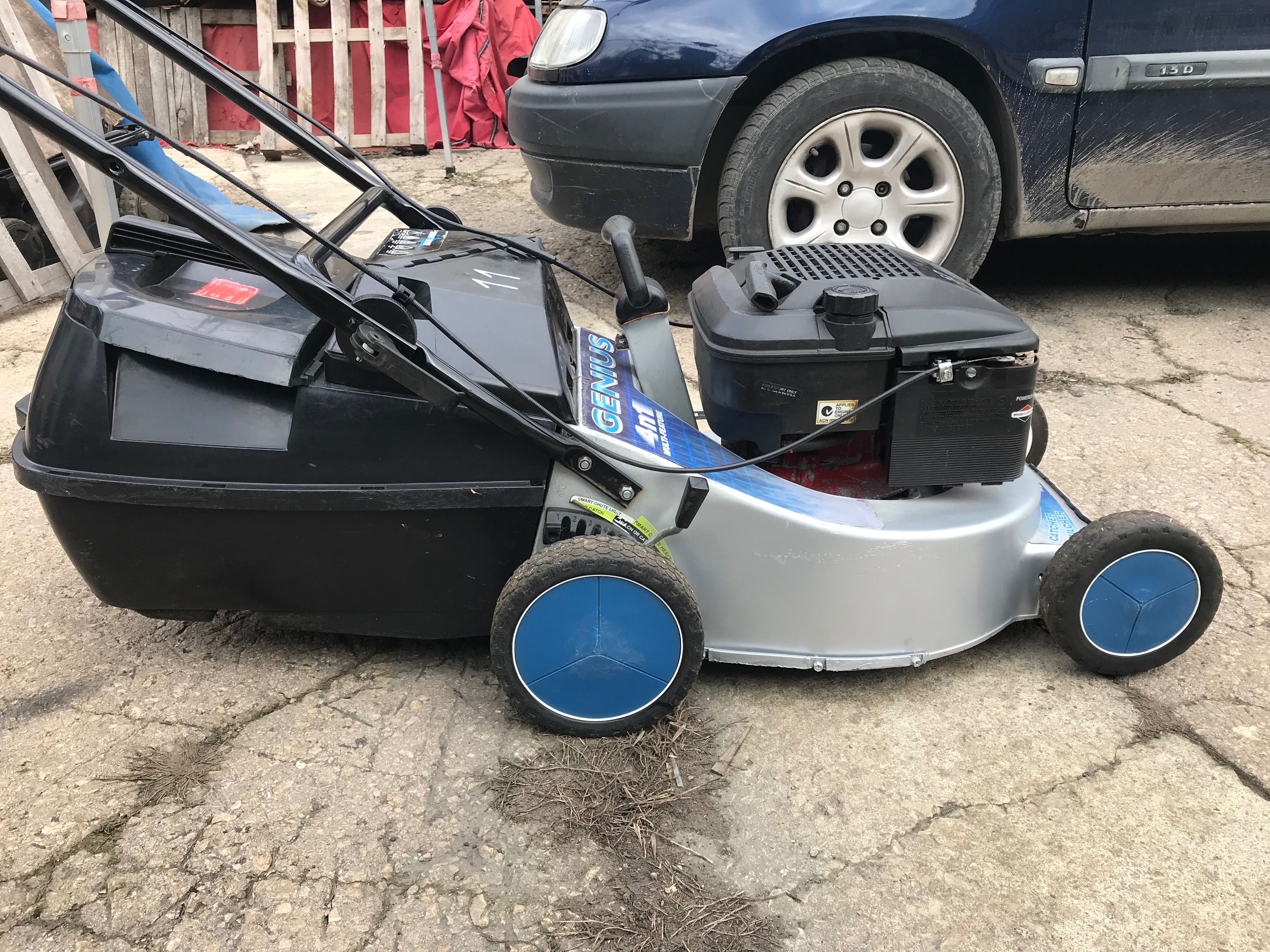 11: Моторна косачка  + дробилка Masport 5.0 hp алуминиев корпус