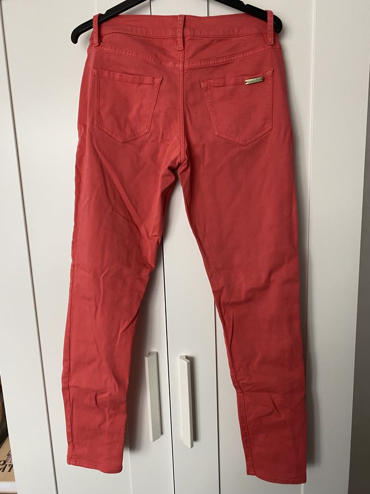 Pantaloni slim Massino Dutti stare perfecta, mărime S, culoare Coral