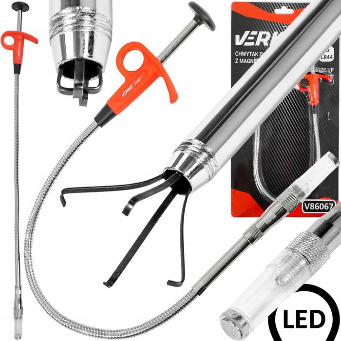 Recuperator extractor cu magnet LED gheare prelungitor 58cm (V86067)