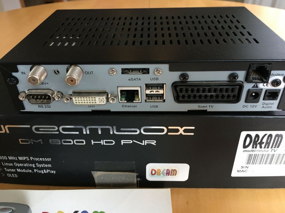 Dreambox dm800HD Original NU Clona,tuner ALPS satelit sau cablu DigiTv