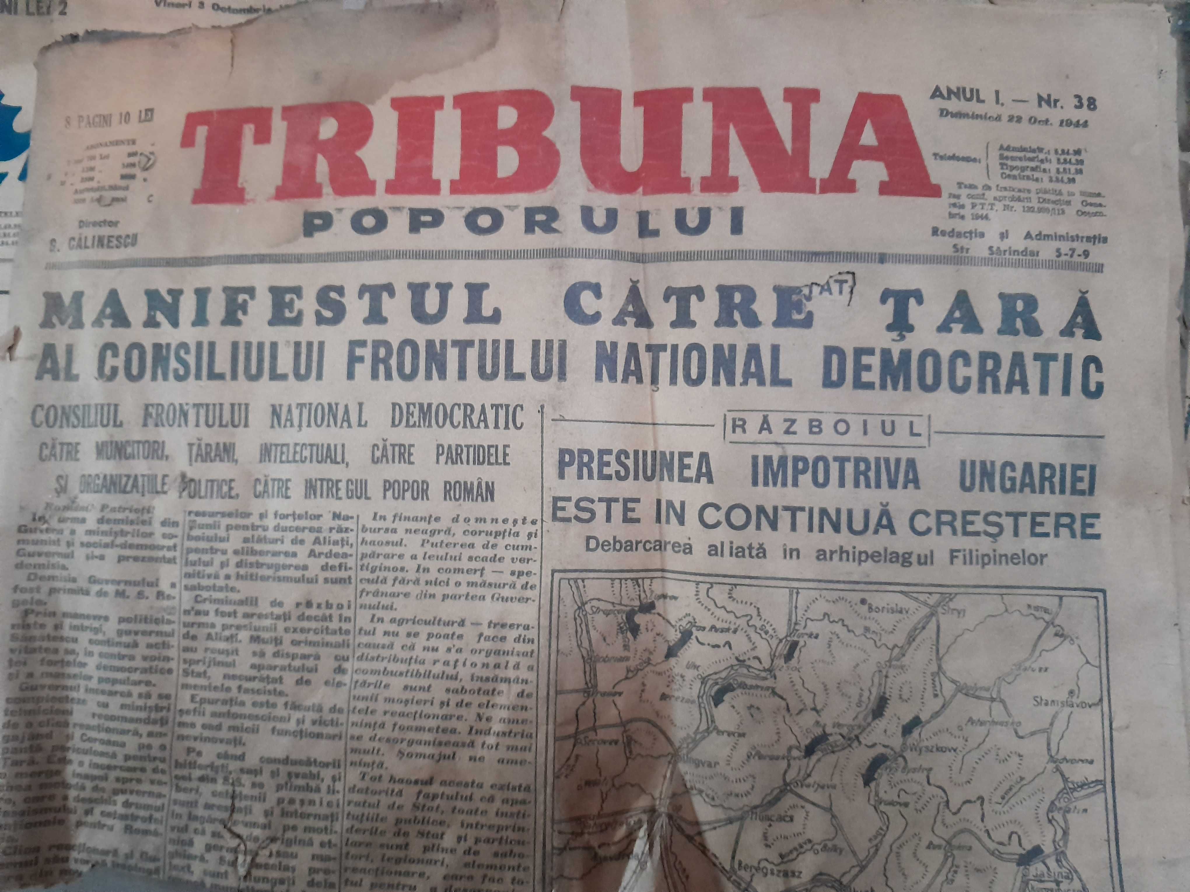 50 ziare din perioada 1920 - 1945