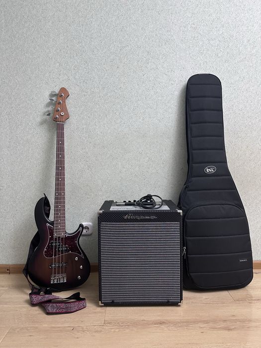 Бас Aria Pro II + комбик Ampeg RB110 (комплект)