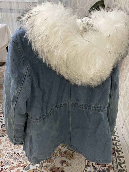зимняя джинсовая куртка