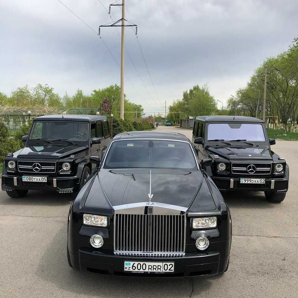 Прокат черный Rolls Roys (с водителем) в Алматы