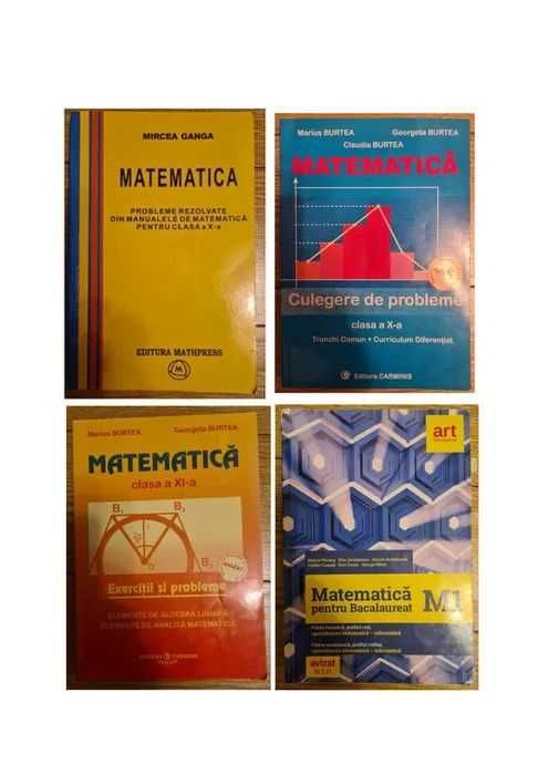 Vand carti de matematica pt bacalaureat Ganga, Burtea etc