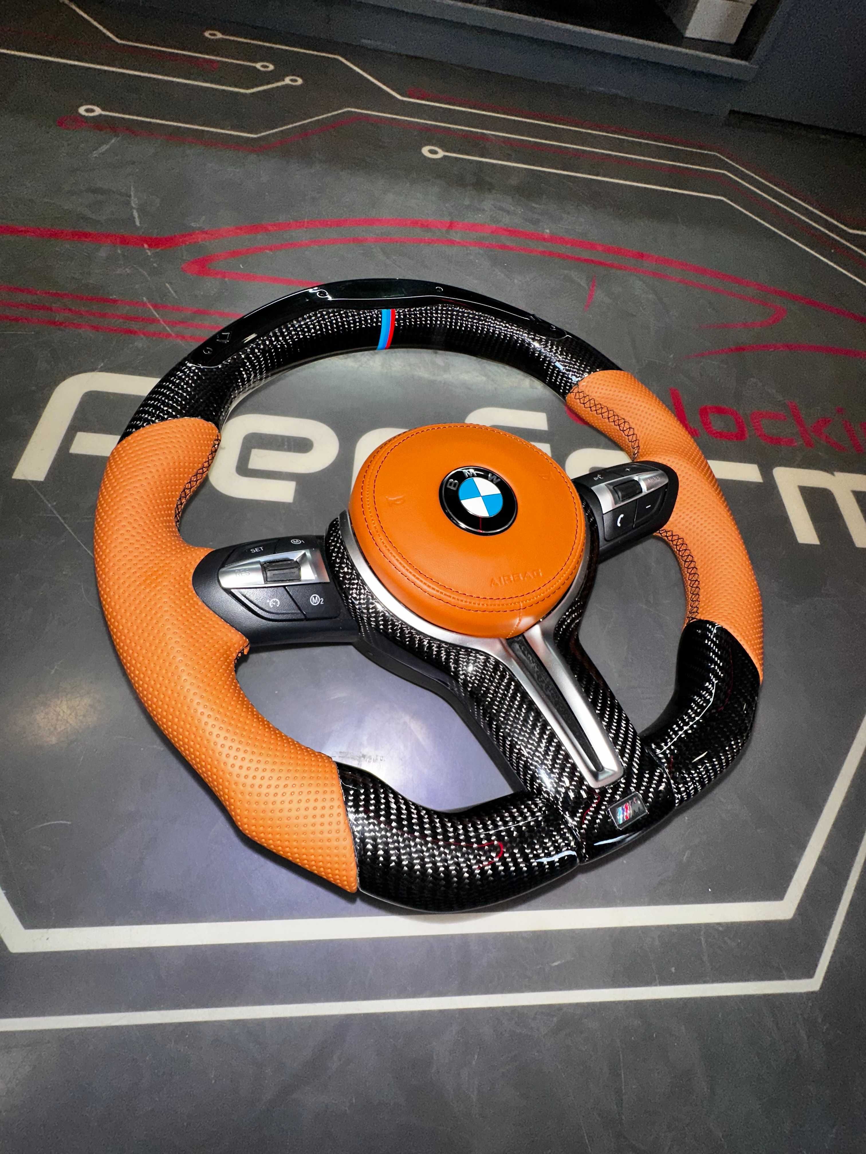 Volan M BMW CARBON / LED / Vibratii / Incalzire / DISTRONIC! SERIA F/E