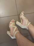 Sandale cu toc gros