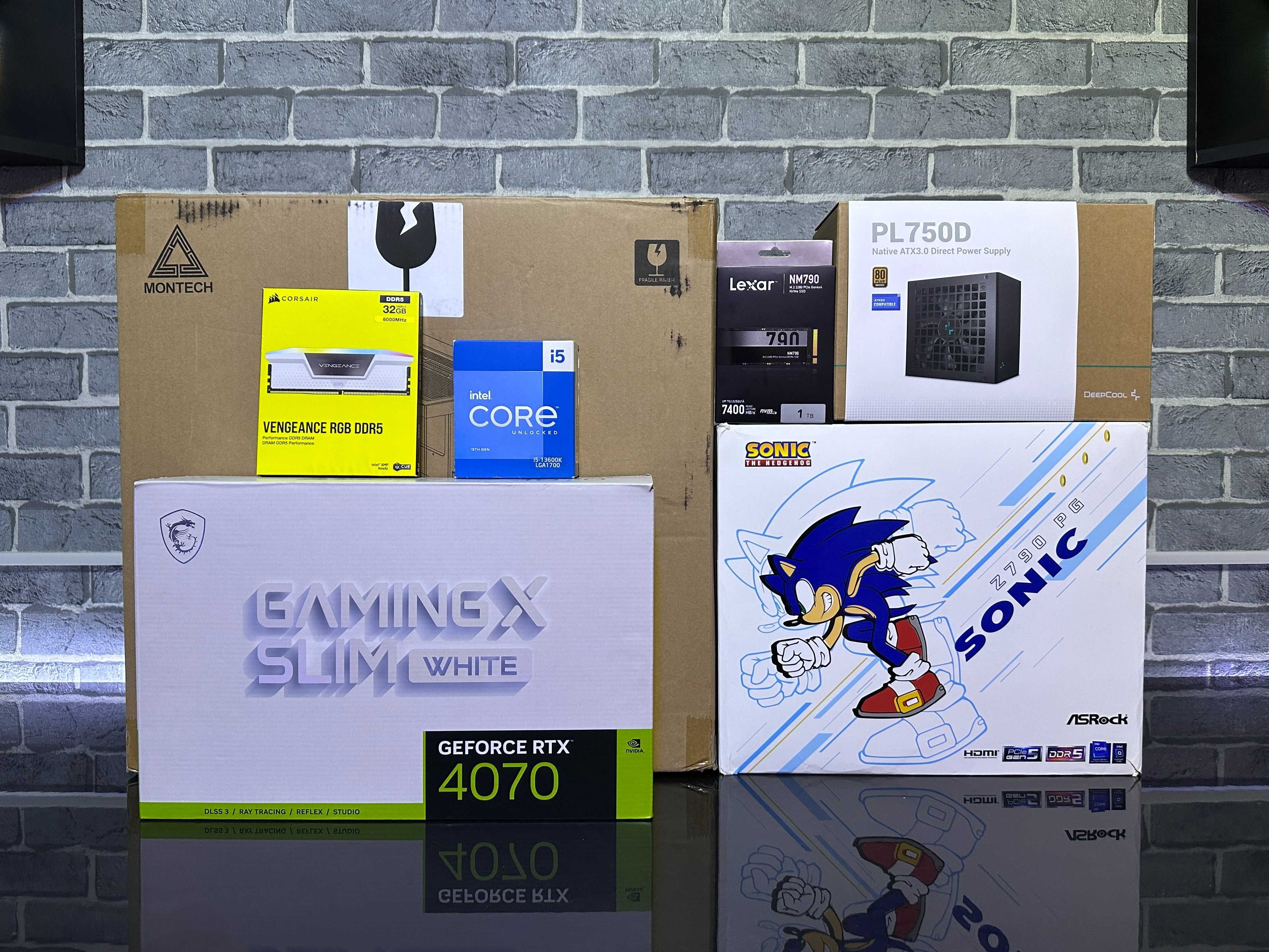 Игровой компьютер: i5-13600K, RTX 4070, DDR5 32GB, SSD 1TB