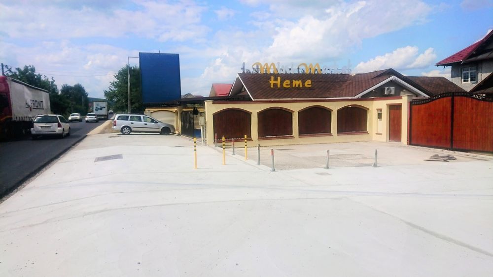 Spațiu comercial 99m²+PANOU Publicitar 12m²+CURTE delimita 100m²