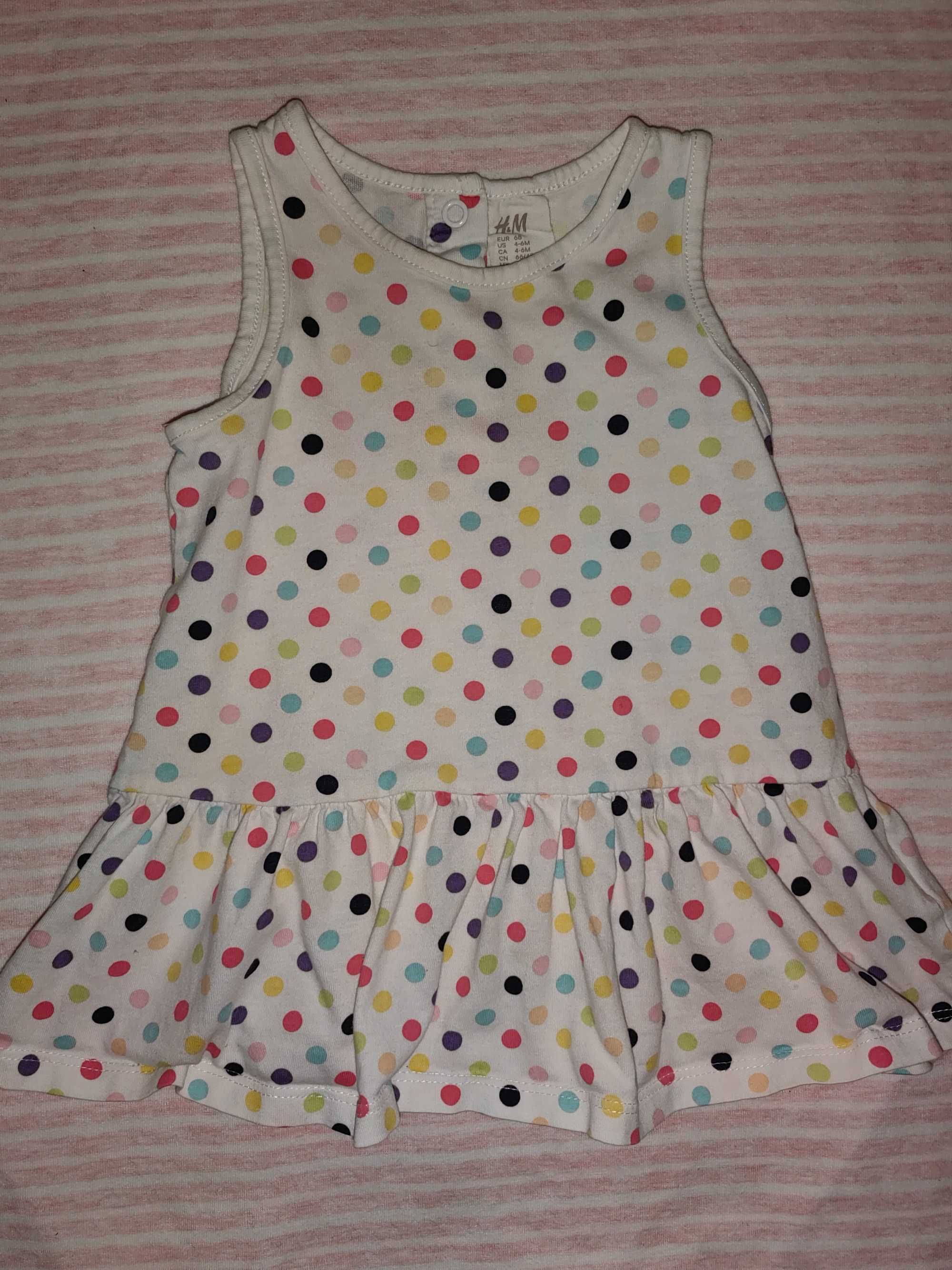 Дрехи летни рокли за бебе р-р 68-74 (6-9м.) Zara, H&M, Waikiki