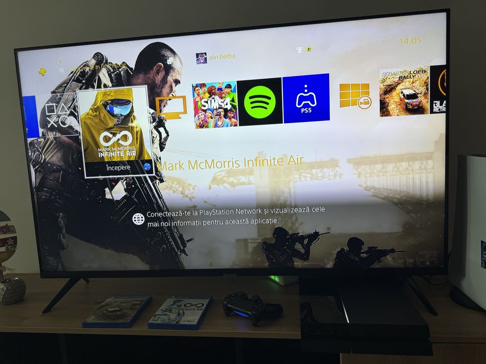 PlayStation 4, 500 Gb, 3 jocuri, Impecabila