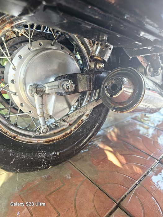 Kawasaki EN500 + echipament complet (cască Airoh, geacă piele, mănuși)