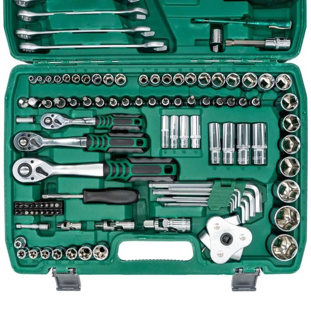 Trusa scule 121 Piese Chrome Vanadium Chei fixe/combinate