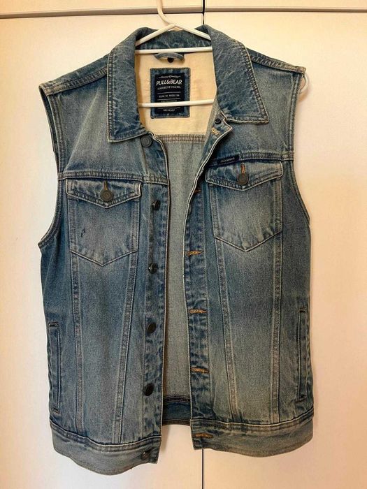 vesta blugi, Pull & Bear, marime M, albastra