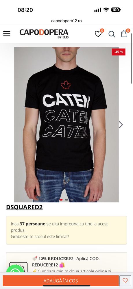 Tricou DSQUARED2, original