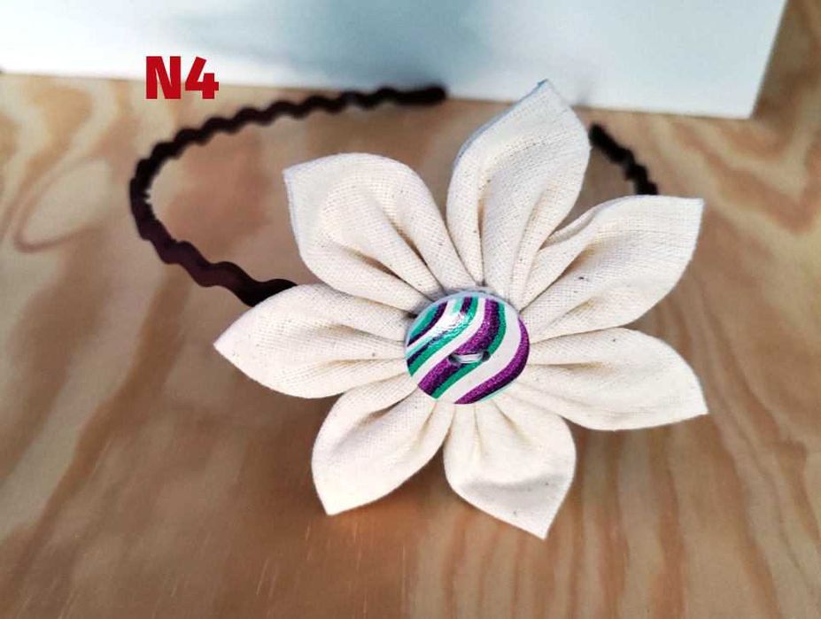 Диадема с цвете, ръчна изработка